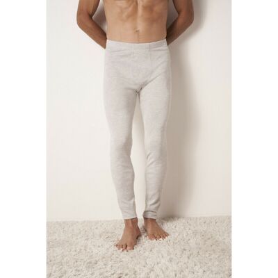 Damart Caleçon long ouvert à 2 statures gris chiné XXL male - Publicité Damart Caleçon long ouvert à 2 statures gris chiné XXL male - Publicité