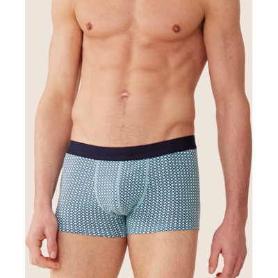 le Slip Français Boxer en coton gris;blanc L male - Publicité le Slip Français Boxer en coton gris;blanc L male - Publicité