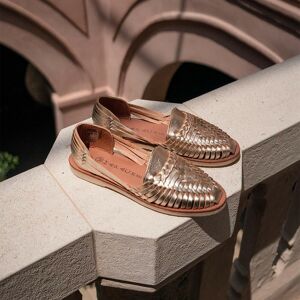 Mapache Chaussures cuir tressé femme Alègre champagne 36 female - Publicité Mapache Chaussures cuir tressé femme Alègre champagne 36 female - Publicité