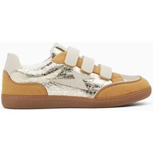 Vanessa Wu Baskets éclair Laurette or et camel à semelle rétro 41 female - Publicité Vanessa Wu Baskets éclair Laurette or et camel à semelle rétro 41 female - Publicité