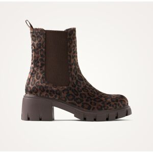 Vanessa Wu Bottines Chelsea leopards à talon cranté léopard 40 female - Publicité Vanessa Wu Bottines Chelsea leopards à talon cranté léopard 40 female - Publicité