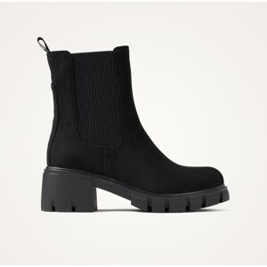 Vanessa Wu Bottines Chelsea noires à talon cranté 36 female - Publicité Vanessa Wu Bottines Chelsea noires à talon cranté 36 female - Publicité