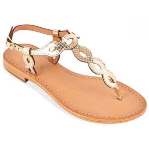 Les Tropéziennes par M.Belarbi Sandales femme HALLYN Doré en cuir 36 female - Publicité Les Tropéziennes par M.Belarbi Sandales femme HALLYN Doré en cuir 36 female - Publicité