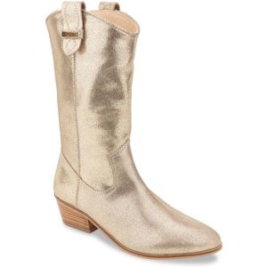 Les Tropéziennes par M.Belarbi Bottes femme or irise LADYJA en cuir 37 female - Publicité Les Tropéziennes par M.Belarbi Bottes femme or irise LADYJA en cuir 37 female - Publicité