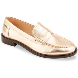 Les Tropéziennes par M.Belarbi Mocassin femme or LUCIE en cuir 37 female - Publicité Les Tropéziennes par M.Belarbi Mocassin femme or LUCIE en cuir 37 female - Publicité