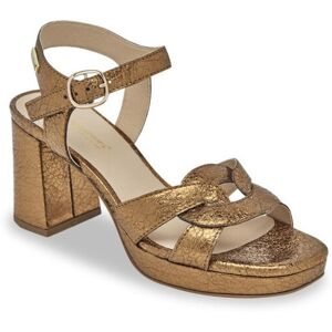 Les Tropéziennes par M.Belarbi Sandales à talon LINESS bronze en cuir 40 female - Publicité Les Tropéziennes par M.Belarbi Sandales à talon LINESS bronze en cuir 40 female - Publicité