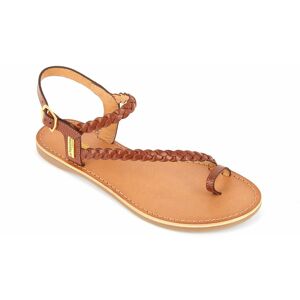 Les Tropéziennes par M.Belarbi Sandale HIDEA tan - Marron en cuir 38 female - Publicité Les Tropéziennes par M.Belarbi Sandale HIDEA tan - Marron en cuir 38 female - Publicité