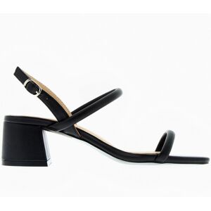Vanessa Wu Sandales à talons minimalistes Femme - Noir mat 39 female - Publicité Vanessa Wu Sandales à talons minimalistes Femme - Noir mat 39 female - Publicité