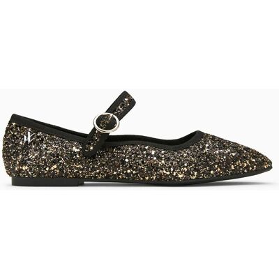 Vanessa Wu Ballerines Amelie à paillettes or et bride 39 female - Publicité Vanessa Wu Ballerines Amelie à paillettes or et bride 39 female - Publicité