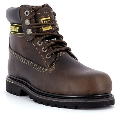 Caterpillar Boots à lacets homme HOLTON marron foncé en cuir 46 male - Publicité Caterpillar Boots à lacets homme HOLTON marron foncé en cuir 46 male - Publicité