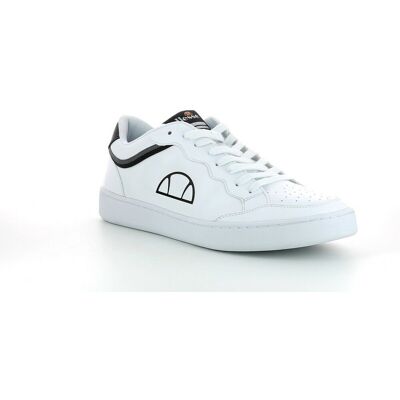 Baskets en cuir pour hommes Ellesse - Blanc / Noir - Baskets - Publicité Baskets en cuir pour hommes Ellesse - Blanc / Noir - Baskets - Publicité