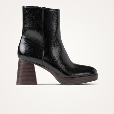 Vanessa Wu Bottines noires à plateforme et talon bois 39 female - Publicité Vanessa Wu Bottines noires à plateforme et talon bois 39 female - Publicité