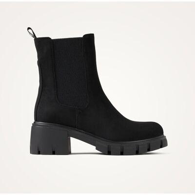 Vanessa Wu Bottines Chelsea noires à talon cranté 41 female - Publicité Vanessa Wu Bottines Chelsea noires à talon cranté 41 female - Publicité