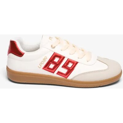 Les Petites Bombes Baskets blanches avec détails rouges métallisés blanc écru 41 female - Publicité Les Petites Bombes Baskets blanches avec détails rouges métallisés blanc écru 41 female - Publicité