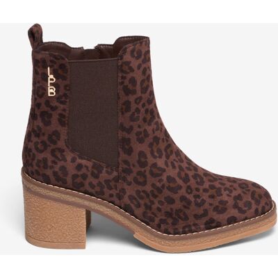 Les Petites Bombes Bottines en suédine Chocolat - Léopard 39 female - Publicité Les Petites Bombes Bottines en suédine Chocolat - Léopard 39 female - Publicité