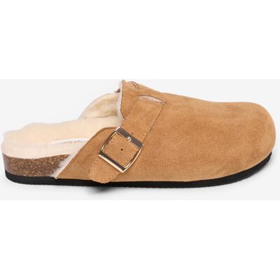 Les Petites Bombes Mules fourrées camel en suédine 40 female - Publicité Les Petites Bombes Mules fourrées camel en suédine 40 female - Publicité