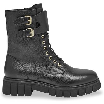 Les Tropéziennes par M.Belarbi Boots noir RITIKA en cuir 36 female - Publicité Les Tropéziennes par M.Belarbi Boots noir RITIKA en cuir 36 female - Publicité