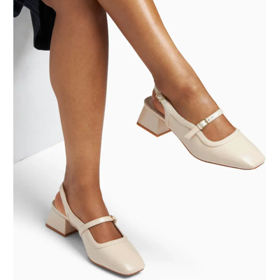Vanessa Wu Babies slingback Kate ivoire à talon 40 female - Publicité Vanessa Wu Babies slingback Kate ivoire à talon 40 female - Publicité