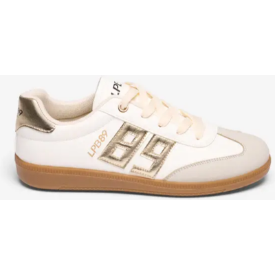 Les Petites Bombes Baskets blanches et dorées blanc cassé 40 female - Publicité Les Petites Bombes Baskets blanches et dorées blanc cassé 40 female - Publicité
