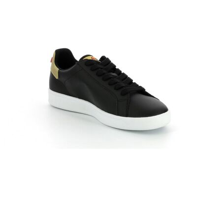 Ellesse Chaussures Baskets femme - Noir / Or en cuir 39 female - Publicité Ellesse Chaussures Baskets femme - Noir / Or en cuir 39 female - Publicité
