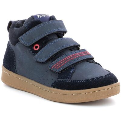 Kickers Baskets bébé BILBON VELC Bleu marine 34 unisex - Publicité Kickers Baskets bébé BILBON VELC Bleu marine 34 unisex - Publicité