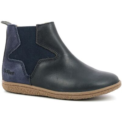Kickers Boots enfant VERMILLON Bleu marine en cuir 34 unisex - Publicité Kickers Boots enfant VERMILLON Bleu marine en cuir 34 unisex - Publicité