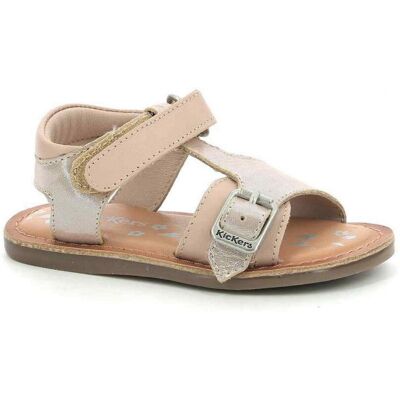Kickers Sandale Fille DIAZZ rose en cuir 20 unisex - Publicité Kickers Sandale Fille DIAZZ rose en cuir 20 unisex - Publicité
