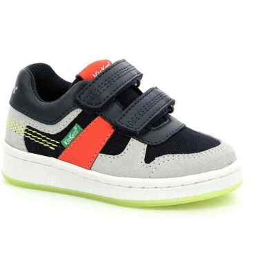 Kickers Sneakers Bas Garcon BISCKOTO bleu en cuir 21 unisex - Publicité Kickers Sneakers Bas Garcon BISCKOTO bleu en cuir 21 unisex - Publicité