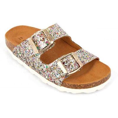 Les Tropéziennes par M.Belarbi Mule enfant ZINKLE Multicolore argent 33 unisex - Publicité Les Tropéziennes par M.Belarbi Mule enfant ZINKLE Multicolore argent 33 unisex - Publicité