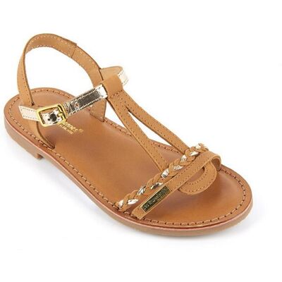 Les Tropéziennes par M.Belarbi Sandale Enfant Badou Camel/Or - Les Tropéziennes en cuir 32 unisex - Publicité Les Tropéziennes par M.Belarbi Sandale Enfant Badou Camel/Or - Les Tropéziennes en cuir 32 unisex - Publicité