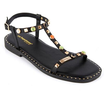 Les Tropéziennes par M.Belarbi Sandale Enfant Clelia Noir - Les Tropéziennes en cuir 32 unisex - Publicité Les Tropéziennes par M.Belarbi Sandale Enfant Clelia Noir - Les Tropéziennes en cuir 32 unisex - Publicité