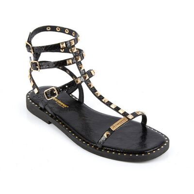 Les Tropéziennes par M.Belarbi Sandale Enfant Coralie Noir - Les Tropéziennes en cuir 28 unisex - Publicité Les Tropéziennes par M.Belarbi Sandale Enfant Coralie Noir - Les Tropéziennes en cuir 28 unisex - Publicité