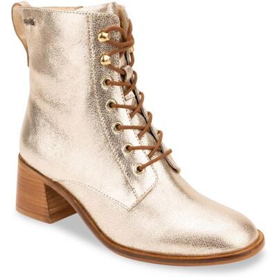 Les Tropéziennes par M.Belarbi Boots femme or craquelé FIFI en cuir 40 female - Publicité Les Tropéziennes par M.Belarbi Boots femme or craquelé FIFI en cuir 40 female - Publicité