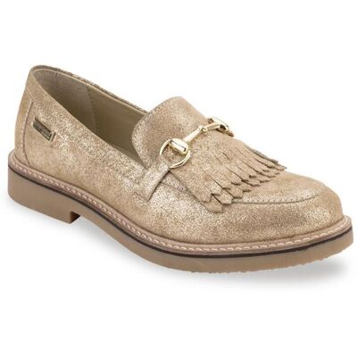Les Tropéziennes par M.Belarbi Mocassin femme or irise VERA en cuir 41 female - Publicité Les Tropéziennes par M.Belarbi Mocassin femme or irise VERA en cuir 41 female - Publicité