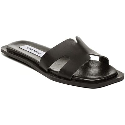 Steve Madden Claquettes Sofia en cuir noir 37 female - Publicité Steve Madden Claquettes Sofia en cuir noir 37 female - Publicité