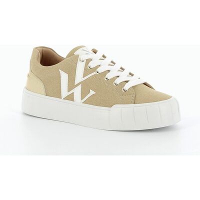 Vanessa Wu Baskets monogrammes beige 39 female - Publicité Vanessa Wu Baskets monogrammes beige 39 female - Publicité