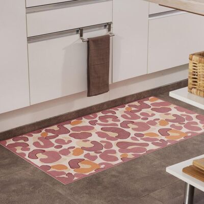 Becquet Tapis vinyle leopard Paulinette 60 x 80 cm unisex - Publicité Becquet Tapis vinyle leopard Paulinette 60 x 80 cm unisex - Publicité