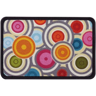 Becquet Tapis Motif Cercles SPINELLI 40 x 60 cm unisex - Publicité Becquet Tapis Motif Cercles SPINELLI 40 x 60 cm unisex - Publicité