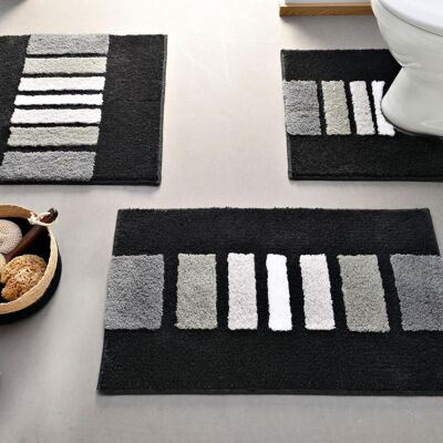 Becquet Tapis de bain épais imprimé Gris anthracite SONIA 60 x 100 cm unisex - Publicité Becquet Tapis de bain épais imprimé Gris anthracite SONIA 60 x 100 cm unisex - Publicité