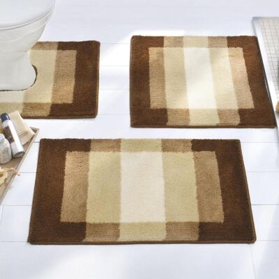 Becquet Tapis de bain 1000g/m² ILLUSION - beige 60 x 60 cm unisex - Publicité Becquet Tapis de bain 1000g/m² ILLUSION - beige 60 x 60 cm unisex - Publicité