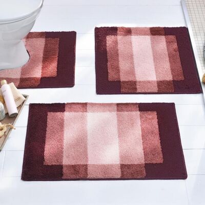 Becquet Tapis de bain 1000g/m² ILLUSION - rose 60 x 60 cm unisex - Publicité Becquet Tapis de bain 1000g/m² ILLUSION - rose 60 x 60 cm unisex - Publicité