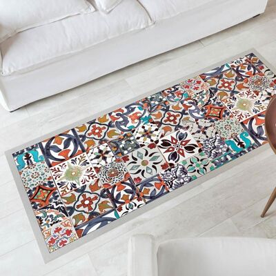 Becquet Tapis vinyle VIDAS carreaux de ciment colorés 70 x 120 cm unisex - Publicité Becquet Tapis vinyle VIDAS carreaux de ciment colorés 70 x 120 cm unisex - Publicité