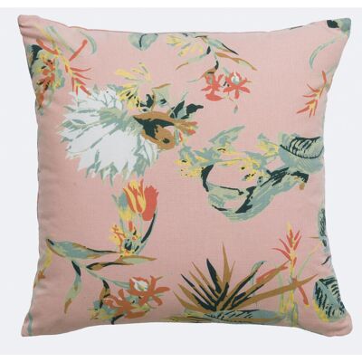 Maison Vivaraise Coussin coton Botania Pink 60 x 40 cm unisex - Publicité Maison Vivaraise Coussin coton Botania Pink 60 x 40 cm unisex - Publicité