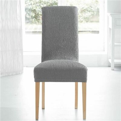Becquet Housse de chaise extensible tissage en relief - gris clair 40 x 40 cm unisex - Publicité Becquet Housse de chaise extensible tissage en relief - gris clair 40 x 40 cm unisex - Publicité