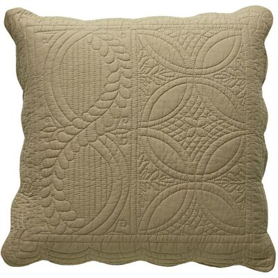 Becquet Housse d'oreiller et de coussin en boutis uni coton - Beige ficelle 40 x 40 cm unisex - Publicité Becquet Housse d'oreiller et de coussin en boutis uni coton - Beige ficelle 40 x 40 cm unisex - Publicité