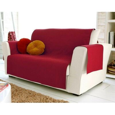 Becquet Protège-fauteuil et canapé universels LONASOFT - Rouge 55 x 200 cm unisex - Publicité Becquet Protège-fauteuil et canapé universels LONASOFT - Rouge 55 x 200 cm unisex - Publicité