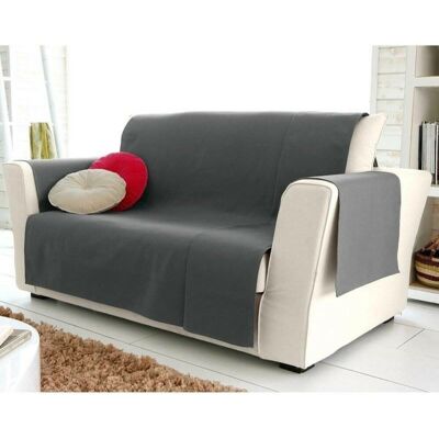 Becquet Protège-fauteuil et canapé universels antiglisse LONASOFT - gris 190 x 200 cm unisex - Publicité Becquet Protège-fauteuil et canapé universels antiglisse LONASOFT - gris 190 x 200 cm unisex - Publicité