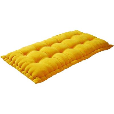 Becquet Futon en coton jaune ocre - VELOURS MATELAS 60 x 120 cm unisex - Publicité Becquet Futon en coton jaune ocre - VELOURS MATELAS 60 x 120 cm unisex - Publicité