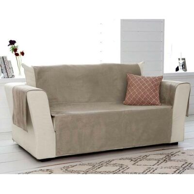 Becquet Protège canapé universels aspect velours grainé- Beige 150 x 200 cm unisex - Publicité Becquet Protège canapé universels aspect velours grainé- Beige 150 x 200 cm unisex - Publicité