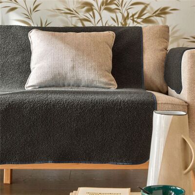 Becquet Protège fauteuil tissu écru SHERPA - gris foncé 45 x 200 cm unisex - Publicité Becquet Protège fauteuil tissu écru SHERPA - gris foncé 45 x 200 cm unisex - Publicité